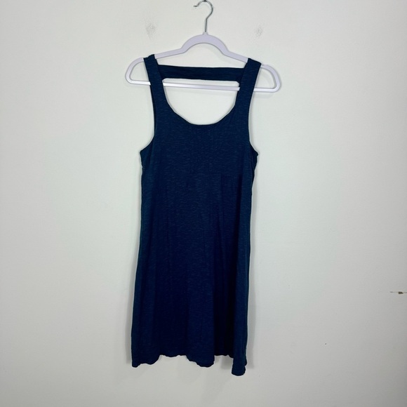 Horny Toad Toad & Co Navy Everyday Casual Tencel Organic Cotton Dress Size Large - Picture 2 of 9